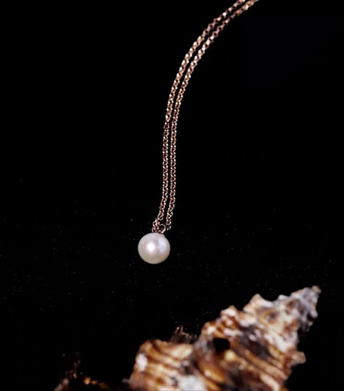 Bold Edison Pearl Pendant Chain Necklace - 18K Gold Vermeil/Silver